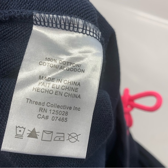 Psycho Bunny Sweatpants Adult XXL  Navy Pink Stripe Pockets Drawstring  Cotton‎ - Picture 10 of 12